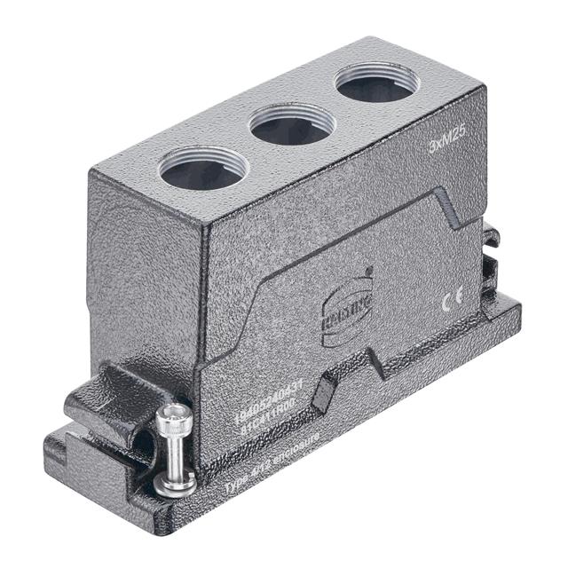 19405240431 HARTING  Alloggiamenti per connettori per impieghi gravosi, cappucci e basi