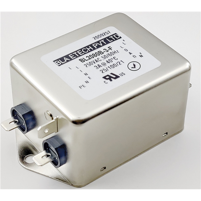 BL2080B-3-F BLA ETECH, EMV EMC  Moduli di filtro di linea di alimentazione