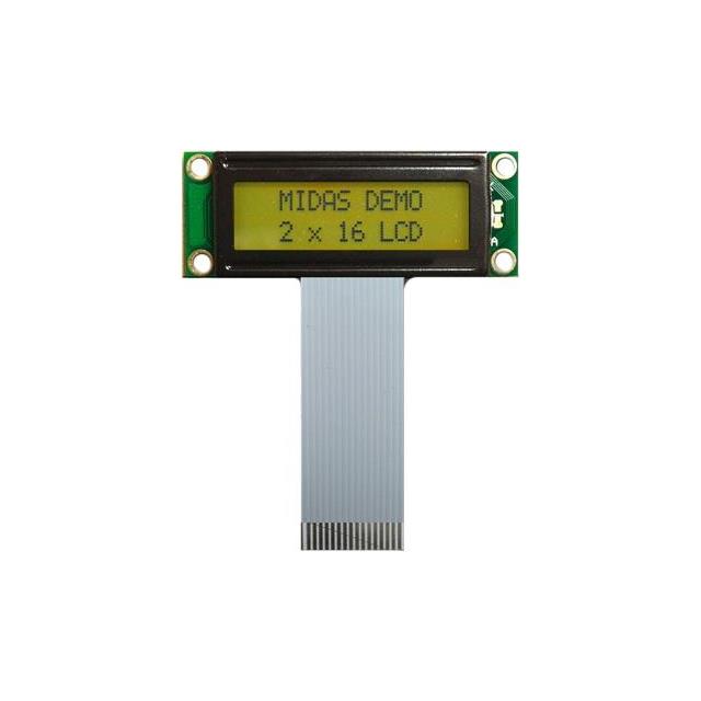MC21603A6W-SPTLY-V2 Midas Displays  Écran LCD OLED à caractères et chiffres