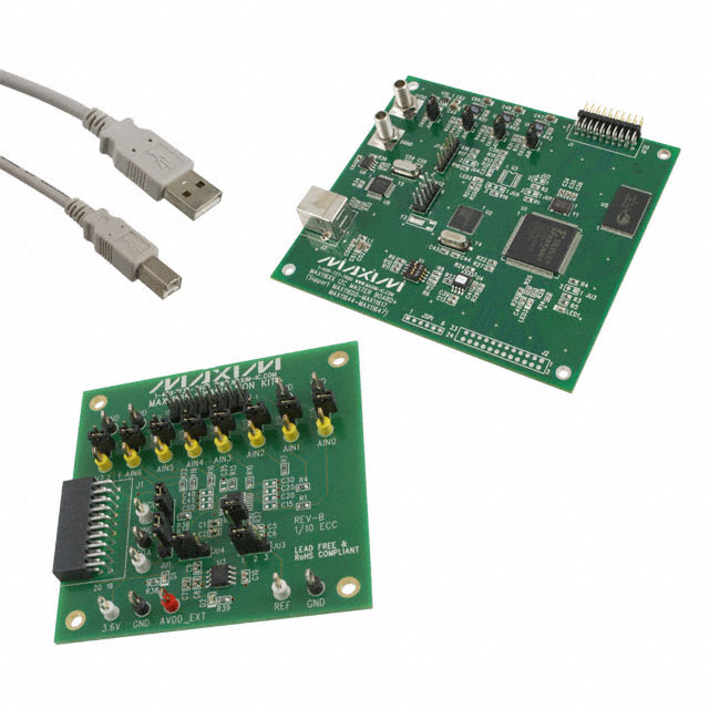 MAX11615EVSYS+ Analog Devices Inc./Maxim Integrated  Cartes d'évaluation des convertisseurs analogique-numérique (CAN)