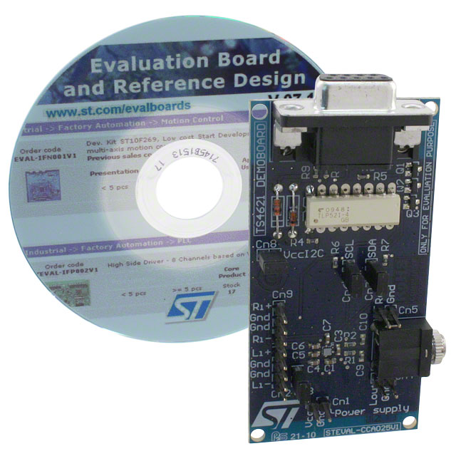 STEVAL-CCA025V1 STMicroelectronics  Cartes d'évaluation d'amplificateurs audio