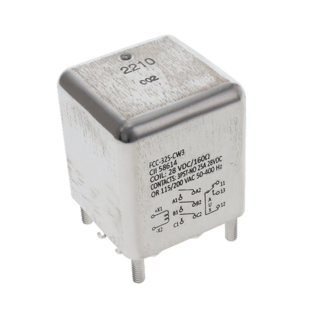 FCC-325-CW3 TE Connectivity Aerospace, Defense and Marine  Power Relays Over 2 Amps