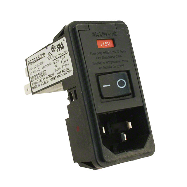 PS0SSS000 TE Connectivity Corcom Filters  Moduli di ingresso alimentazione (PEM)