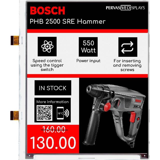 E2B98JS0B5 Pervasive Displays  Écran LCD OLED graphique