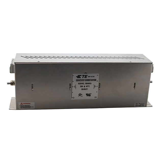 30KEVD10BBSWHM TE Connectivity Corcom Filters  Moduli di filtro di linea di alimentazione