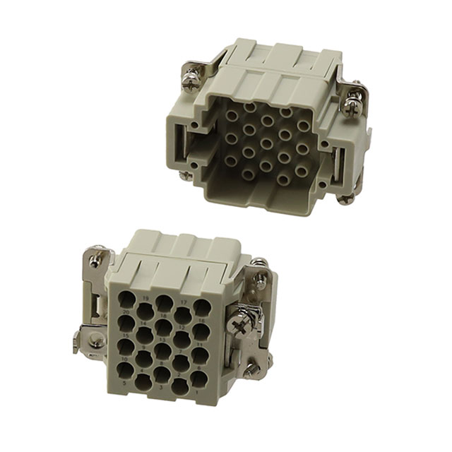 HEEE-020-M TE Connectivity AMP Connectors  Moduli di inserti per connettori per impieghi gravosi