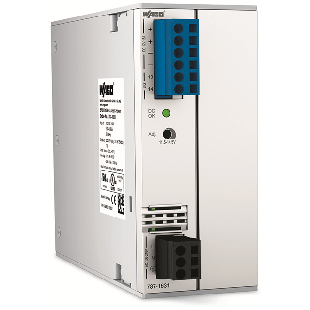 787-1631 WAGO Corporation  Fuentes de alimentación industriales para riel DIN