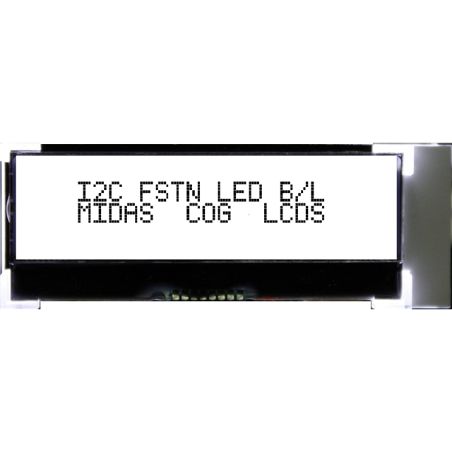 MCCOG21605D6W-FPTLWI Midas Displays  Écran LCD OLED à caractères et chiffres