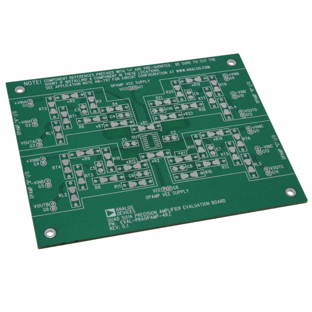 EVAL-PRAOPAMP-4RZ Analog Devices Inc.  Cartes d'évaluation d'amplificateurs opérationnels