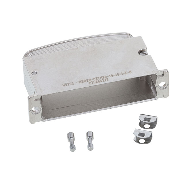 MBDSM-U5TMR0-16-35-1-C-H TE Connectivity Deutsch Connectors  Capots de connecteurs D-Sub en forme de D