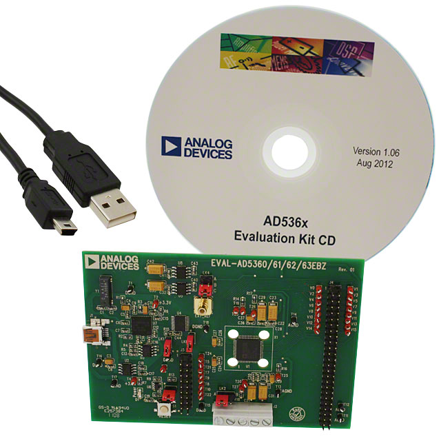 EVAL-AD5360EBZ Analog Devices Inc.  Cartes d'évaluation des convertisseurs numériques-analogiques (DAC)