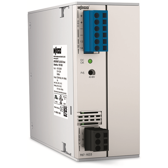787-1633 WAGO Corporation  Fuentes de alimentación industriales para riel DIN