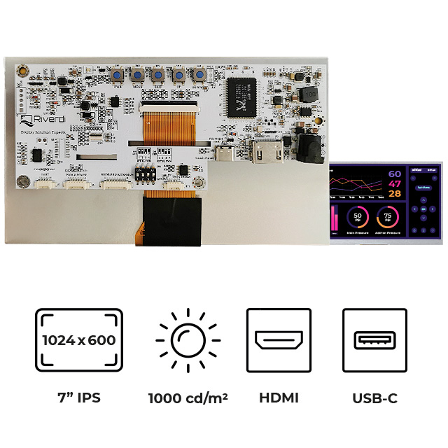 RVT70HSHNWN00 Riverdi  Écran LCD OLED graphique