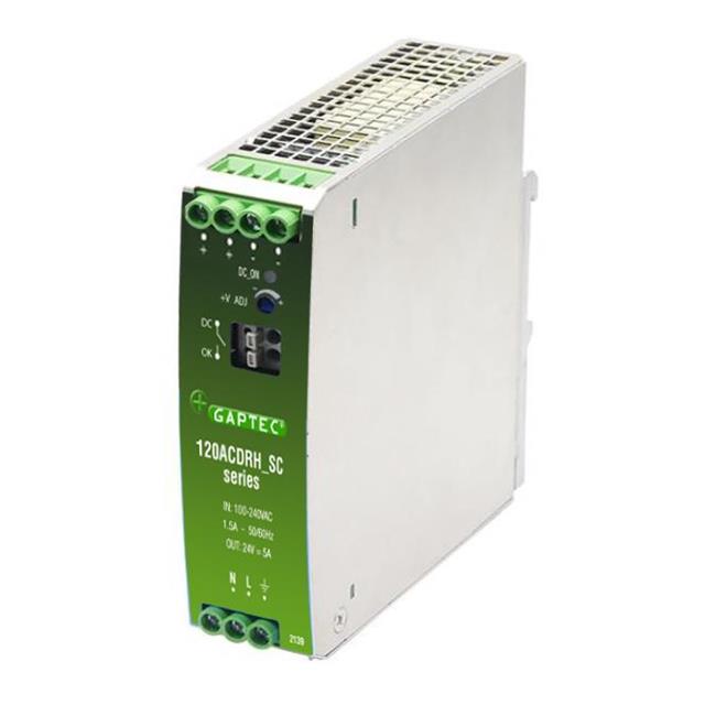 120ACDRH_24SC GAPTEC Electronic  Industrial DIN Rail Power Supplies