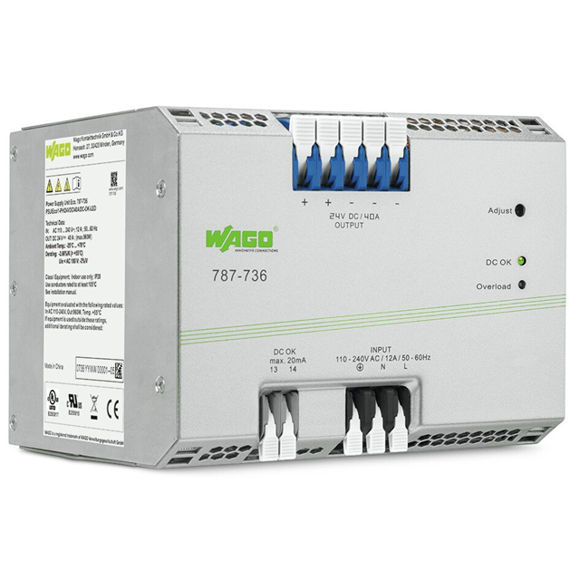 787-736 WAGO Corporation  Industrial DIN Rail Power Supplies