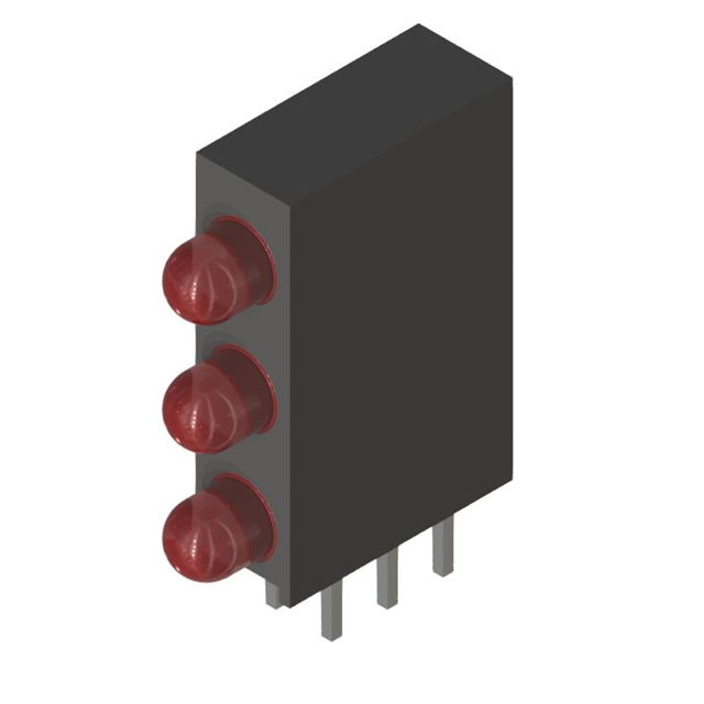 PL317-3R12 P-tec  Indicateurs de circuits imprimés, tableaux, barres lumineuses, graphiques à barres