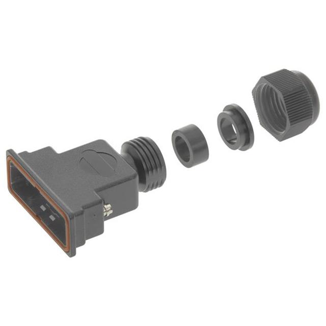 09670500438 HARTING  Capots de connecteurs D-Sub en forme de D