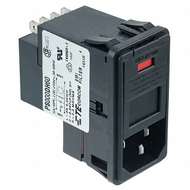 4-6609952-5 TE Connectivity Corcom Filters  Moduli di ingresso alimentazione (PEM)