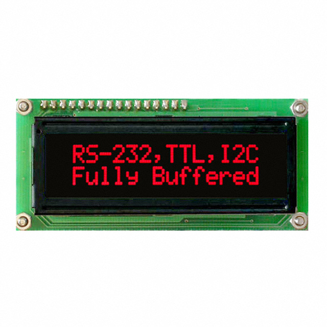 LK162-12-R-E Matrix Orbital  LCD OLED Zeichen und Ziffern