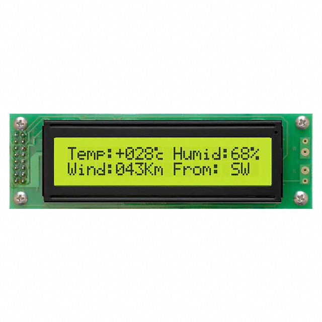 MOP-AL202C-BYFY-25E-3IN Matrix Orbital  Écran LCD OLED à caractères et chiffres