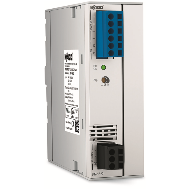 787-1622 WAGO Corporation  Fuentes de alimentación industriales para riel DIN