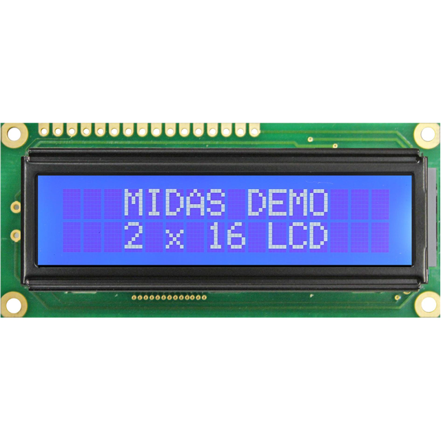 MD21605G12W3-BNMLW-VE Midas Displays  Écran LCD OLED à caractères et chiffres