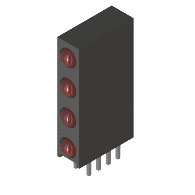 PL314A-4R12 P-tec  Indicateurs de circuits imprimés, tableaux, barres lumineuses, graphiques à barres
