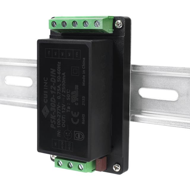 PSK-30D-24-DIN CUI Inc.  Industrial DIN Rail Power Supplies