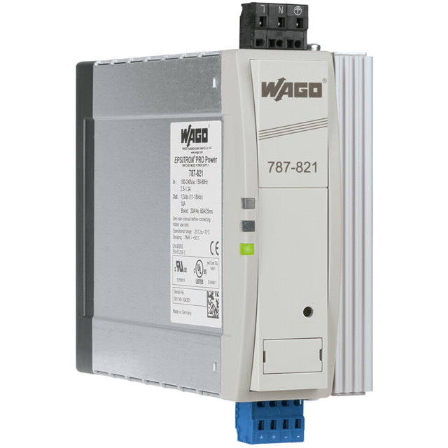 787-821 WAGO Corporation  Industrial DIN Rail Power Supplies