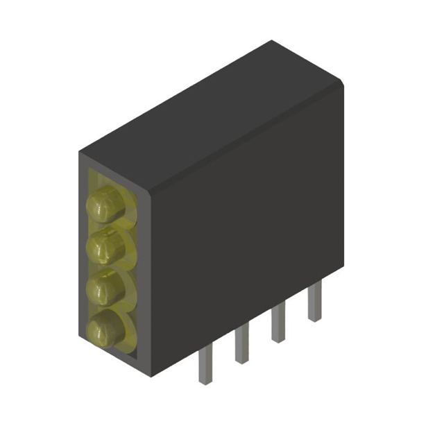 PL104-4Y01 P-tec  Indicateurs de circuits imprimés, tableaux, barres lumineuses, graphiques à barres