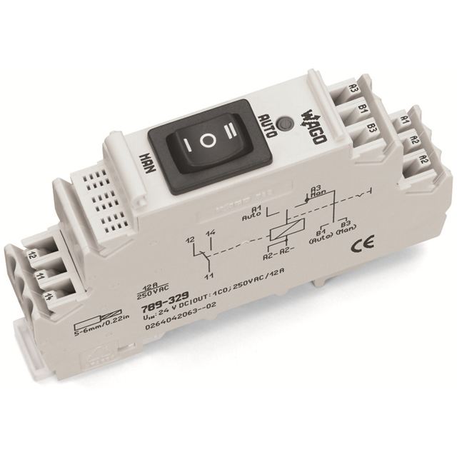 789-329 WAGO Corporation  Power Relays Over 2 Amps