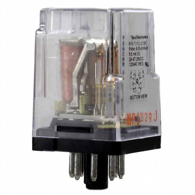R10-T1Y2-J1.0K TE Connectivity Potter & Brumfield Relays  Relais de puissance de plus de 2 ampères