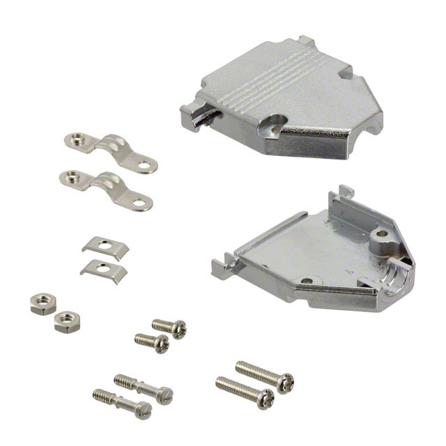 AGP 25 G-METALL Assmann WSW Components  Capots de connecteurs D-Sub en forme de D