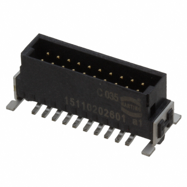 15110202601000 HARTING  Embases à broches mâles