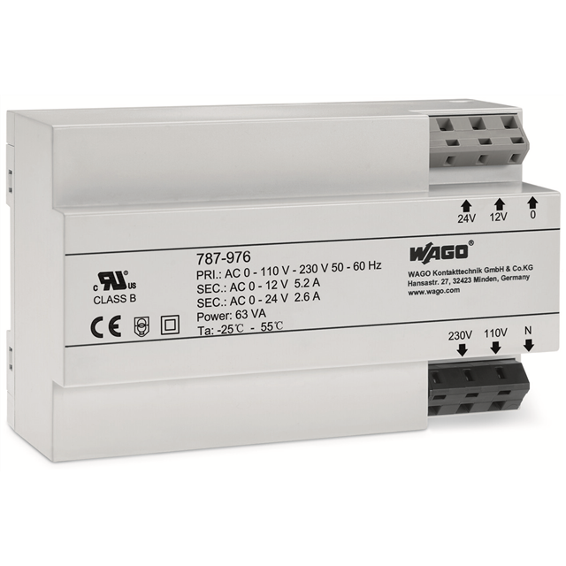 787-976 WAGO Corporation  Industrial DIN Rail Power Supplies