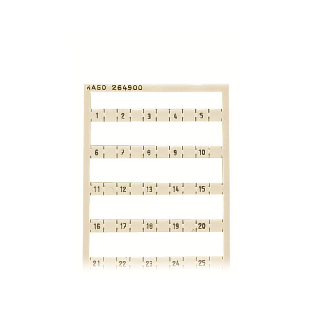264-900 WAGO Corporation  Strisce di marcatura per morsettiere