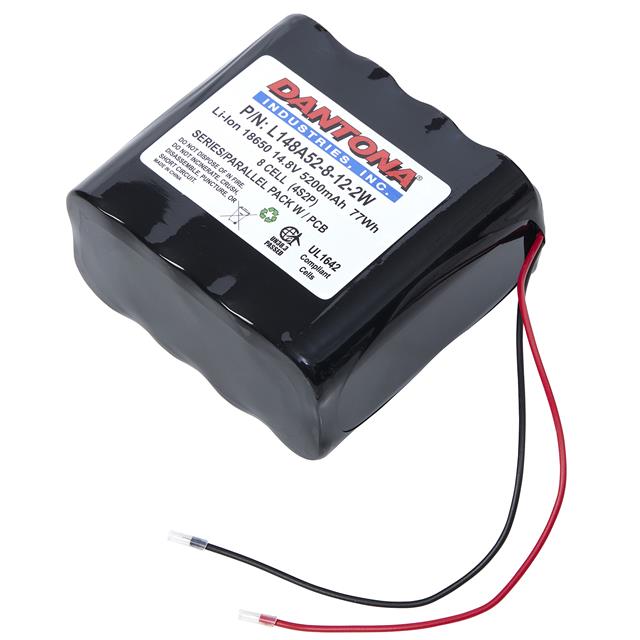 L148A52-8-12-2W Dantona Industries  Packs de batteries