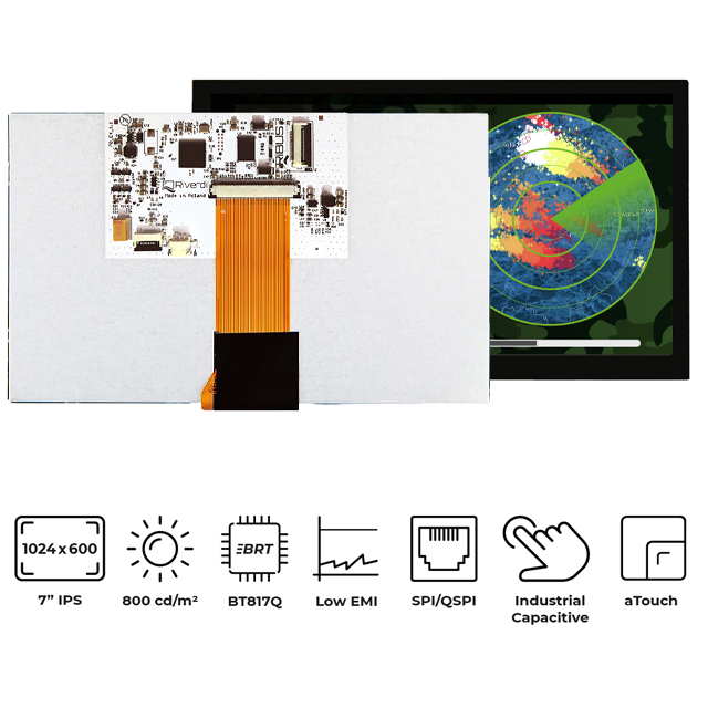 RVT70HSBNWCA0 Riverdi  Écran LCD OLED graphique