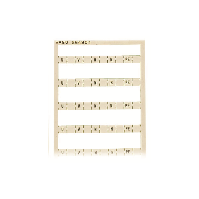 264-901 WAGO Corporation  Strisce di marcatura per morsettiere