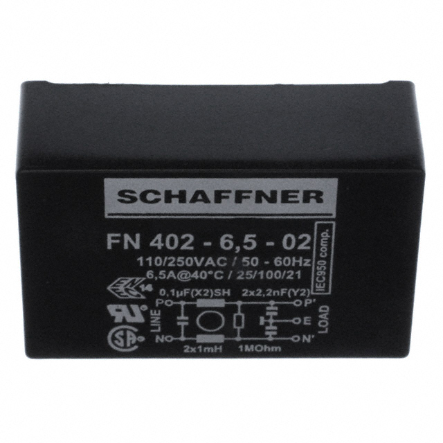 FN402-6.5-02 Schaffner EMC Inc.  Power Line Filter Modules