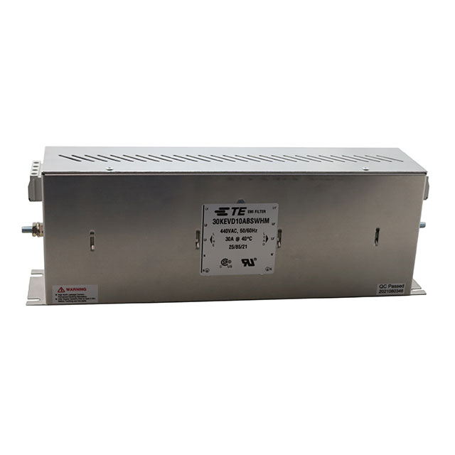 30KEVD10ABSWHM TE Connectivity Corcom Filters  Netzfiltermodule