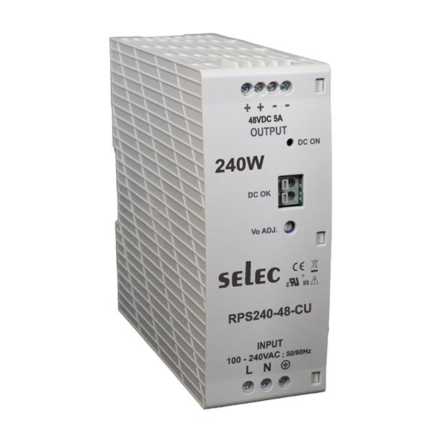 RPS240-48-CU Selec Controls USA Inc.  Industrial DIN Rail Power Supplies