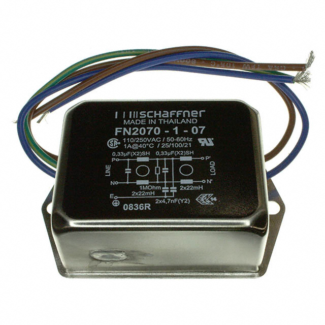 FN2070-1-07 Schaffner EMC Inc.  Netzfiltermodule