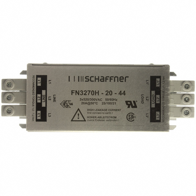 FN3270H-20-44 Schaffner EMC Inc.  Moduli di filtro di linea di alimentazione