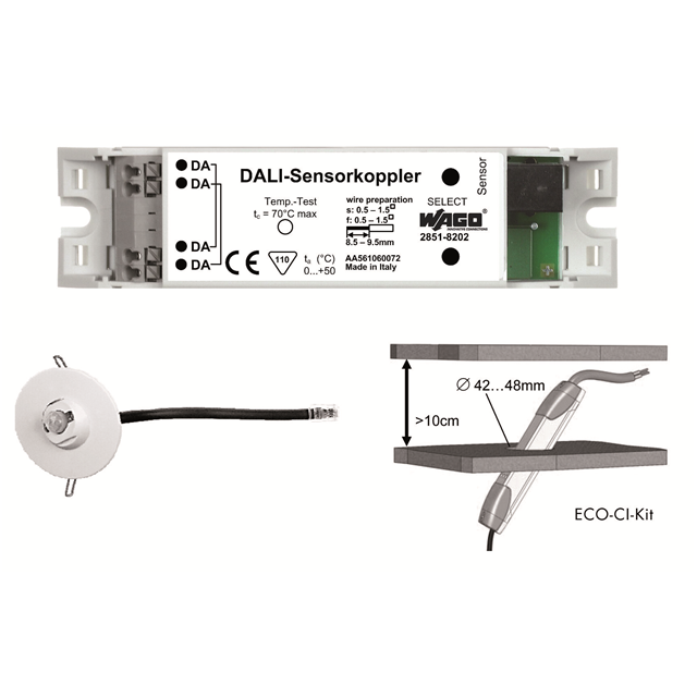 2851-8201 WAGO Corporation  Cartes d'évaluation de capteurs