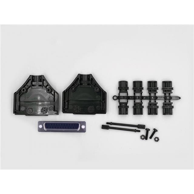 MHDTPPK25-DB25S-K MH Connectors  Capots de connecteurs D-Sub en forme de D