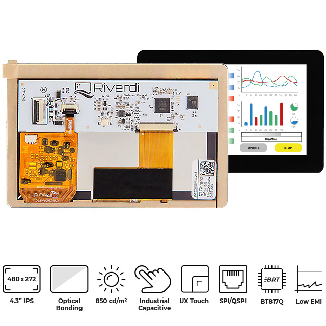 RVT43HLBNWC00-B Riverdi  Écran LCD OLED graphique