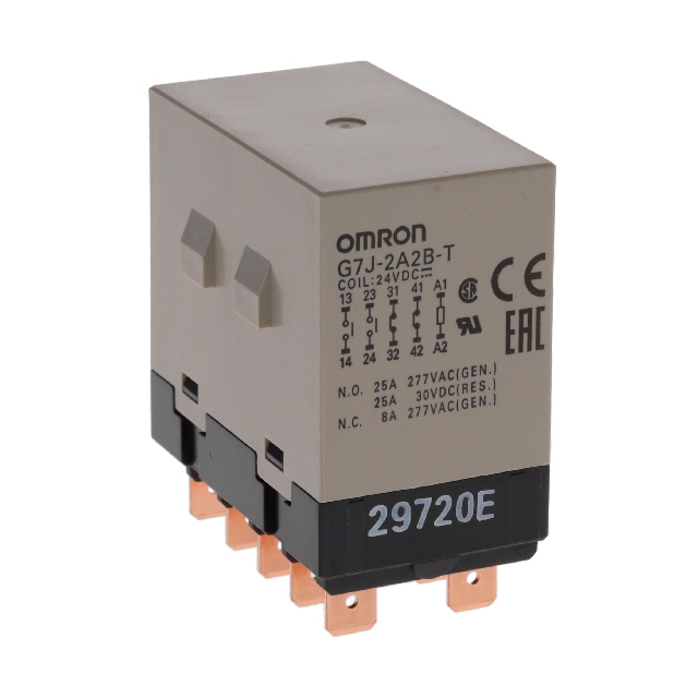 G7J-2A2B-T DC24 Omron Automation and Safety  Power Relays Over 2 Amps