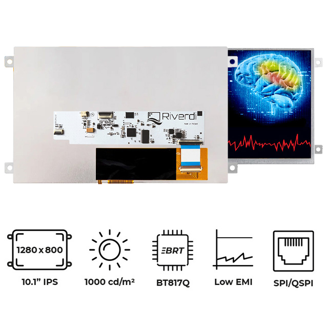 RVT101HVBFWN00 Riverdi  Écran LCD OLED graphique