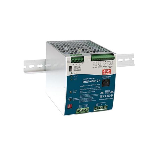 DRS-480-48 MEAN WELL USA Inc.  Industrial DIN Rail Power Supplies